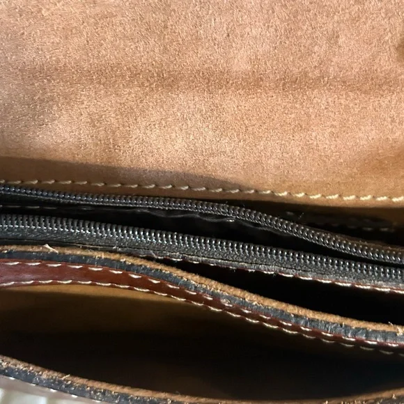 Patricia Nash Tori Crossbody Tooled Brown Leather Small See Photos For Size - Picture 6 of 15